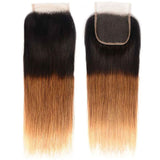 Emma Ombre Blonde Color 4x4 Lace Closure Pre Plucked Human Hair