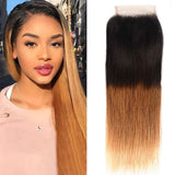Emma Ombre Blonde Color 4x4 Lace Closure Pre Plucked Human Hair