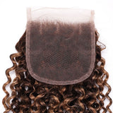 Emma Ombre Highlight 4x4 Lace Closure Jerry Curly Human Hair