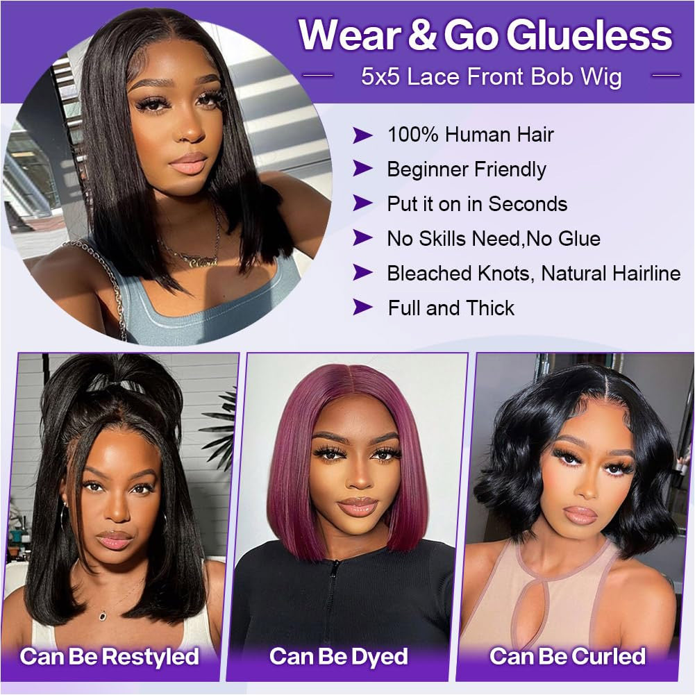 Emma SDD Bob Wigs Vietnamese Hair Bone Straight Double Drawn Lace Wigs Human Hair