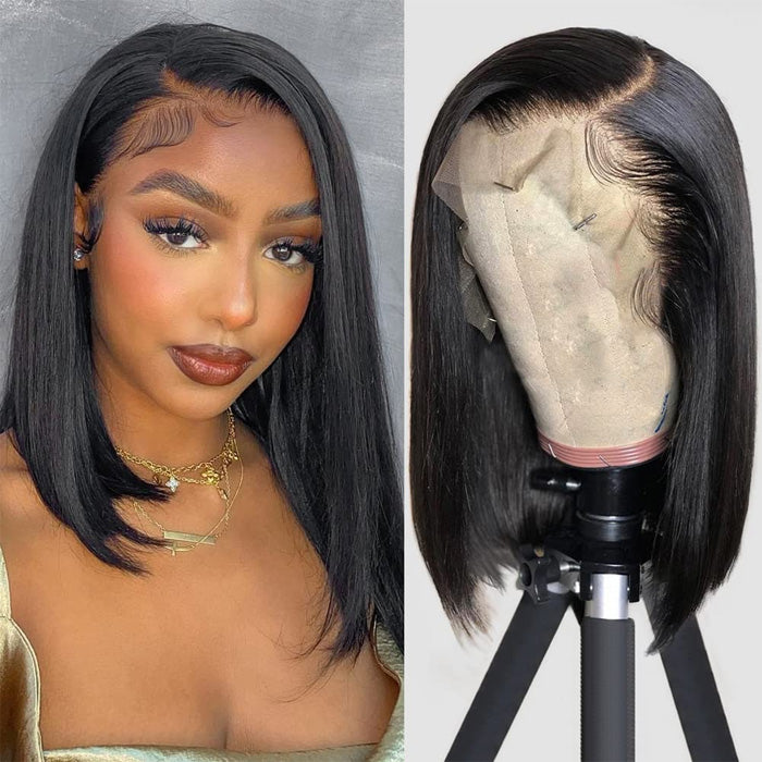 Emma Short Bob 13x4 Lace Frontal Wig Pre Plucked Virgin Human Hair
