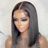 Emma Short Bob 13x4 Lace Frontal Wig Pre Plucked Virgin Human Hair