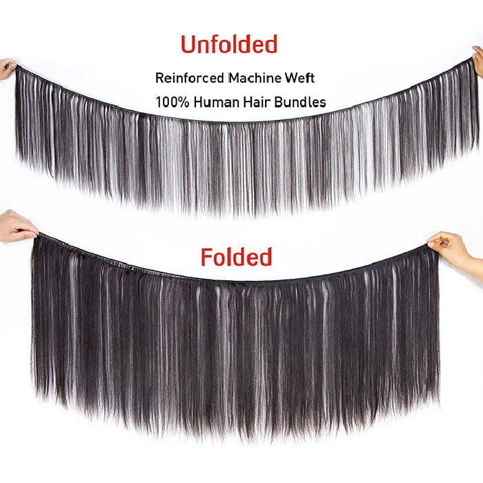 Emma Super Double Drawn Bone Straight Raw Virgin Human Hair Bundles