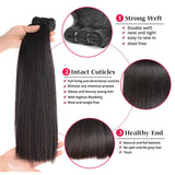 Emma Super Double Drawn Bone Straight Raw Virgin Human Hair Bundles