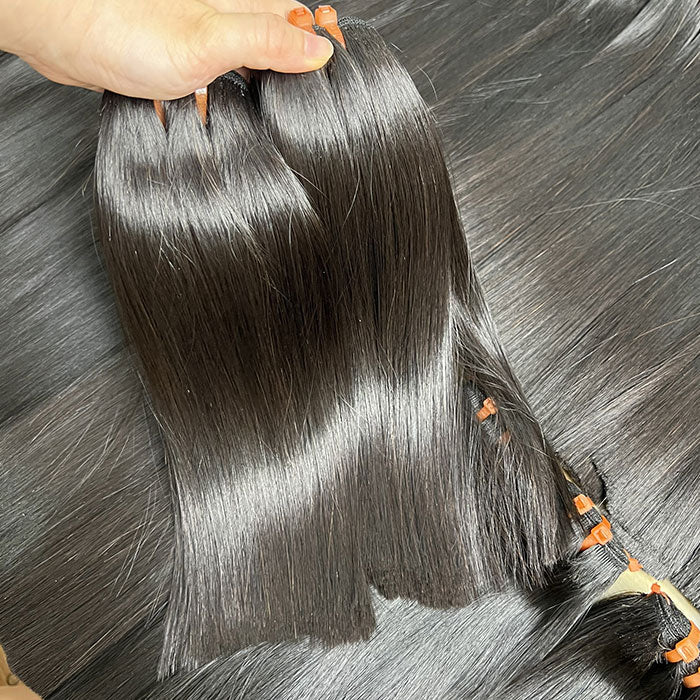 Emma Super Double Drawn Bone Straight Raw Virgin Human Hair Bundles