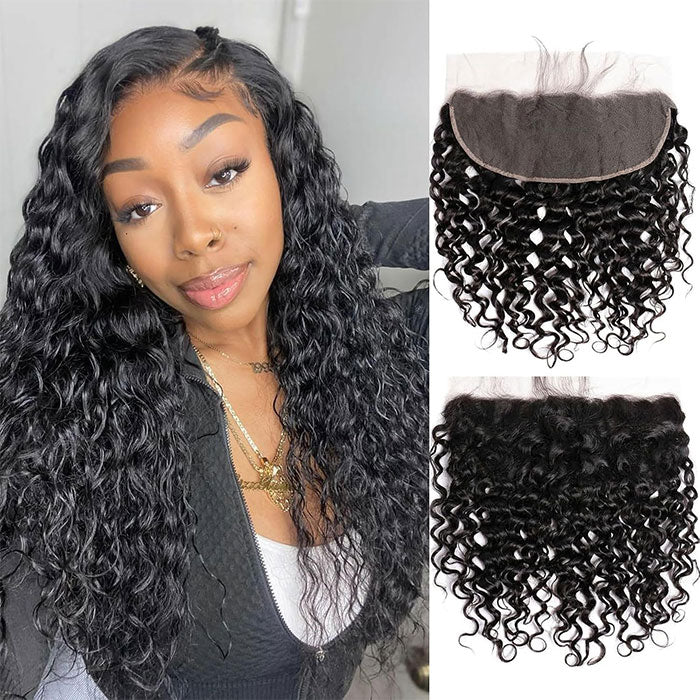 Emma Water Wave 13x4 Lace Frontal Virgin Human Hair Flash Sale