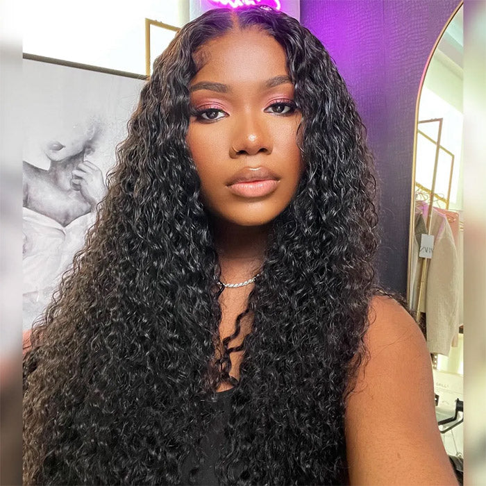 Emma Water Wave 4x4 Lace Closure Wig Pre Plucked Virgin Human Hair