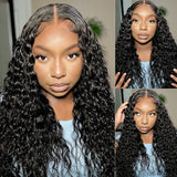Emma Water Wave 4x4 Lace Closure Wig Pre Plucked Virgin Human Hair