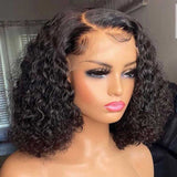Emma Water Wave Short Bob 13x4 Lace Frontal Wig Wet and Wavy Human Hair