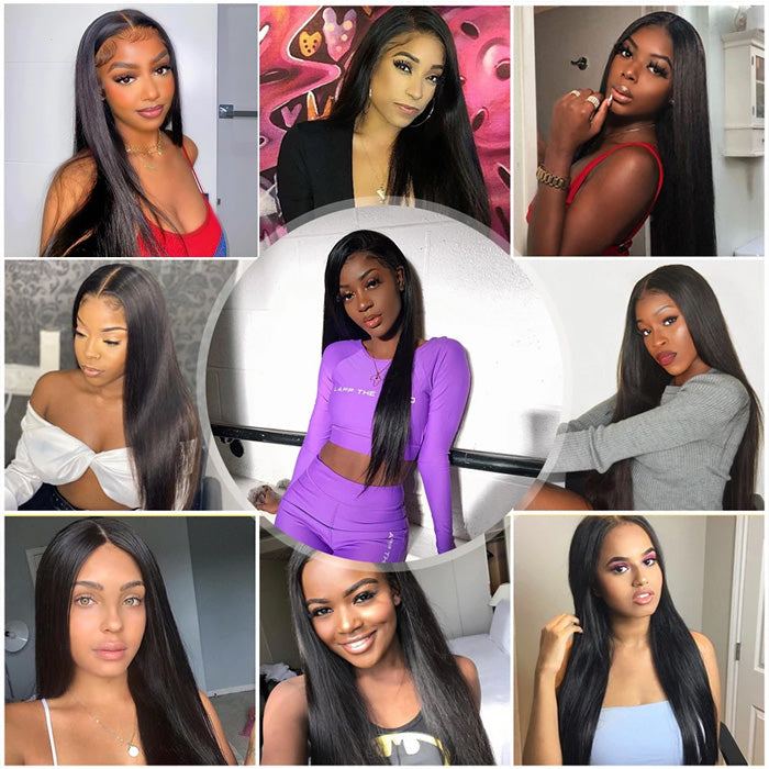 Emma 5x5 Lace Closure Wig Pre Plucked Silky Straight Virgin Human Hair