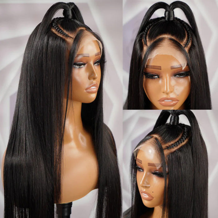 Emma 5x5 Lace Closure Wig Pre Plucked Silky Straight Virgin Human Hair