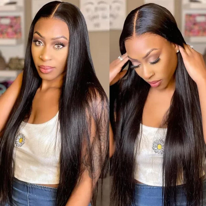 Emma 5x5 Lace Closure Wig Pre Plucked Silky Straight Virgin Human Hair