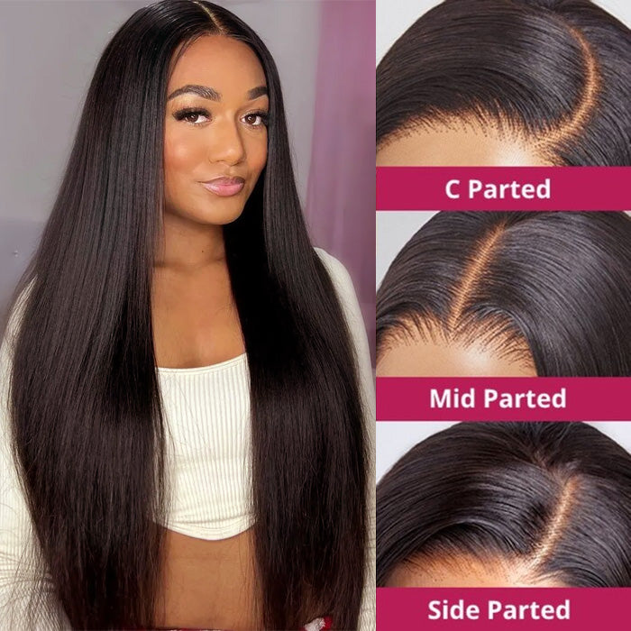 Emma 5x5 Lace Closure Wig Pre Plucked Silky Straight Virgin Human Hair