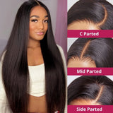Emma 5x5 Lace Closure Wig Pre Plucked Silky Straight Virgin Human Hair