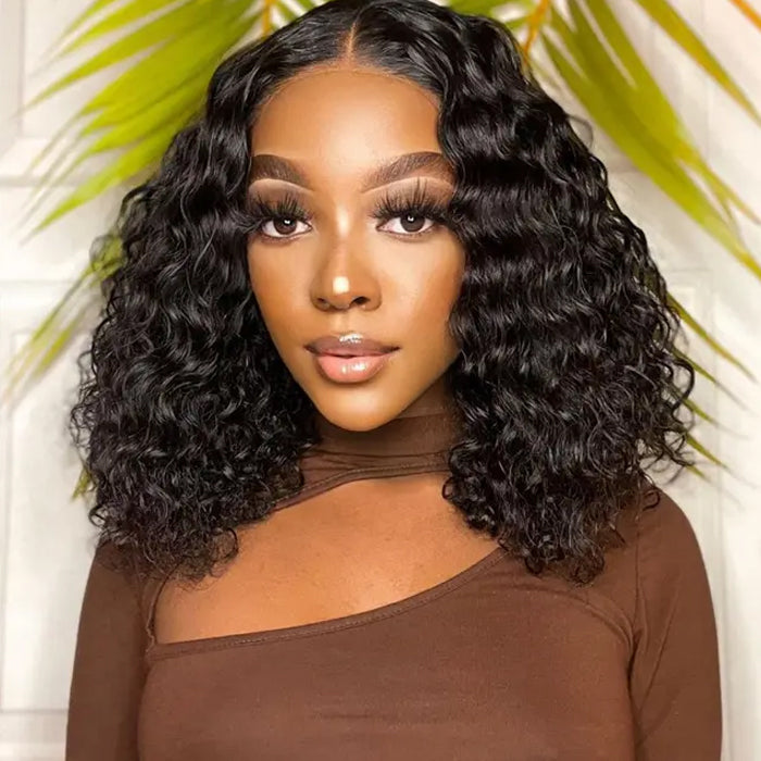 Emma Deep Wave 13x4 Lace Frontal Wig Pre Plucked Curly Virgin Human Hair