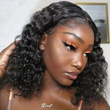 Emma Deep Wave 13x4 Lace Frontal Wig Pre Plucked Curly Virgin Human Hair