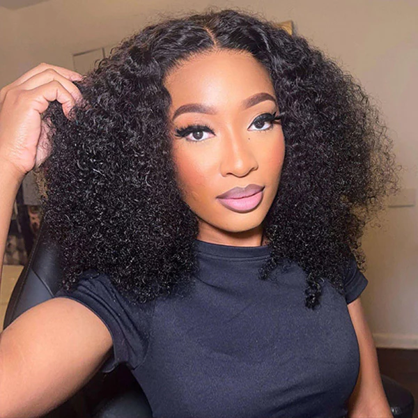 Emma Double Drawn Curly 13x4 Full Frontal Wig Human Hair SDD Curly Wig Pre Plucked