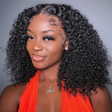 Emma SDD Jerry Curly 13x4 Lace Frontal Wig Human Hair Flash Sale