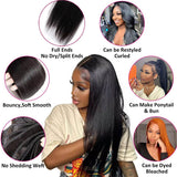 Emma 3 Bundles with 13x4 Lace Frontal Silky Straight Virgin Human Hair