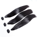 Emma Straight Virgin Human Hair Weave 3 Bundles with 4x4 Lace Closure
