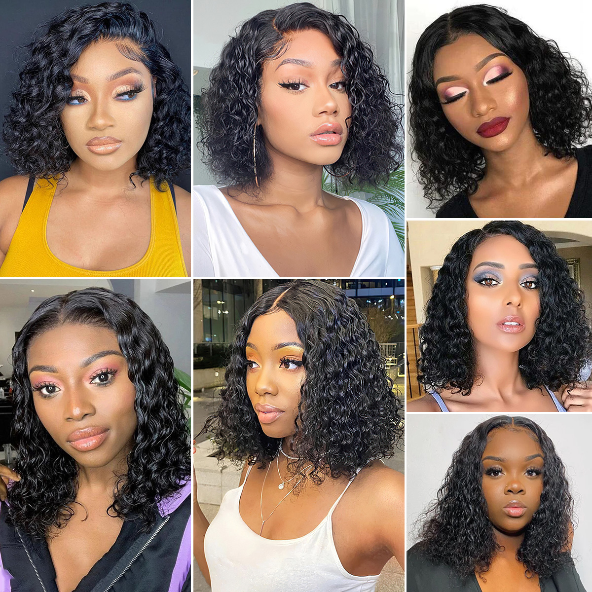 Emma Wet and Wavy 13x4 Lace Frontal Wig Water Wave Glueless 5x5 Wig Virgin Human Hair