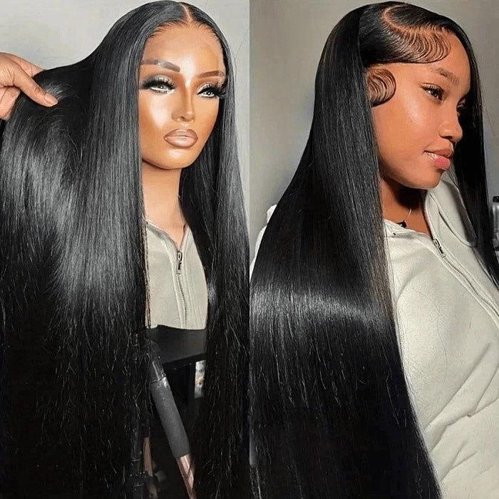 Emmal Straight 13x4 Lace Frontal Wig Pre Plucked Virgin Human Hair