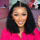 Hot Combo | 13x4 Full Frontal Glueless Jerry Curly Wig + 13x4 Full Frontal Glueless Straight Bob Wig