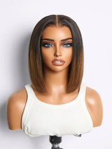 Emma Guleless Bone Straight Vietnam 5x5 SDD Hair Ombre Brown T1B/4 Color Wig