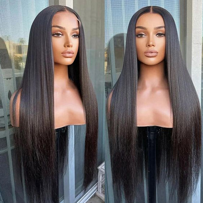 Emma 4x4 Transparent Lace Closure Wig Striaght Virgin Human Hair