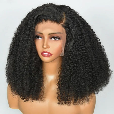 Emma Glueless SDD Jerry Curly 13x4 Lace Frontal Wig Human Hair Flash Sale