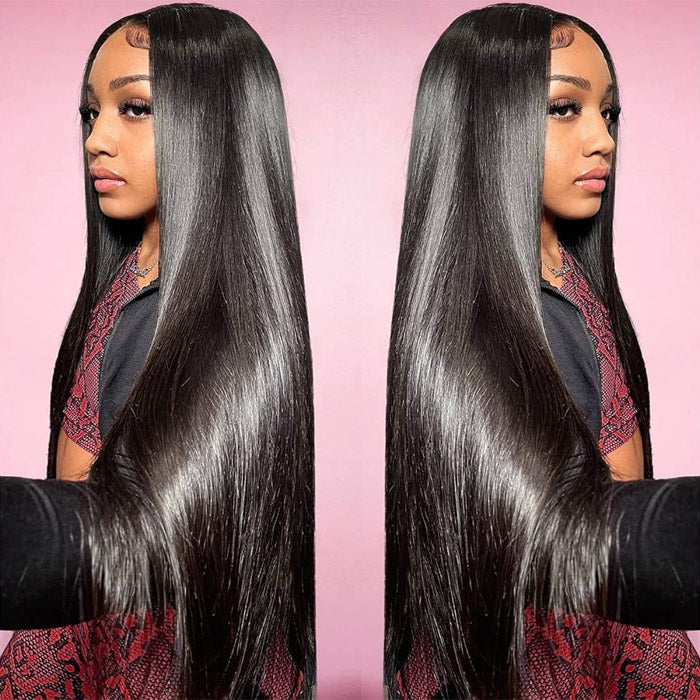 Emma 4x4 Transparent Lace Closure Wig Striaght Virgin Human Hair