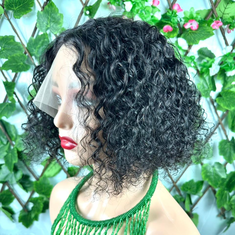 Emma Clearance 13x1 Lace Part Wig Jerry Curly Human Hair