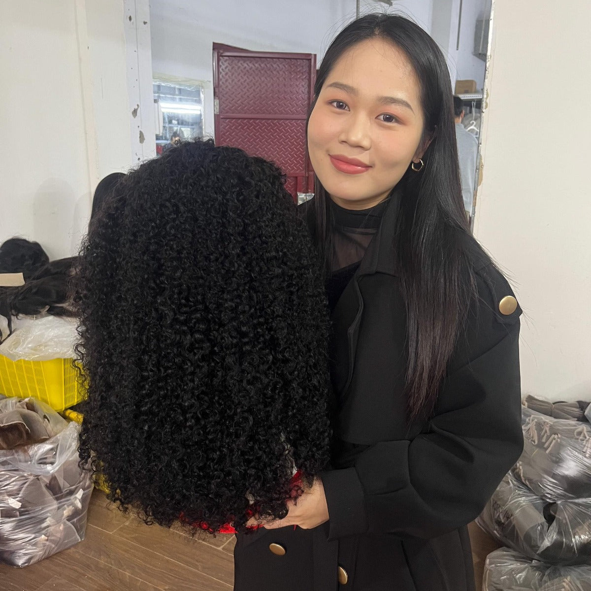 Emma Combo Sale SDD Jerry Curly Frontal Wig & 10" DD Bob Wig