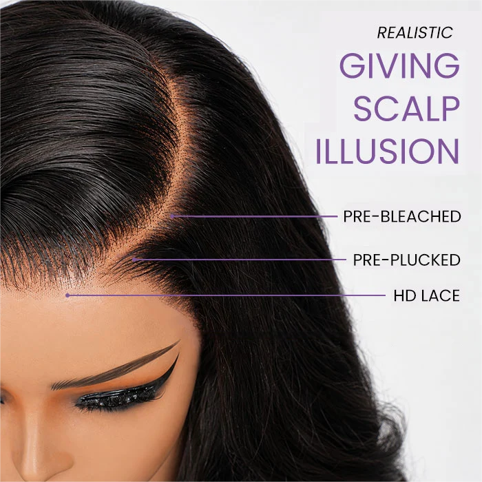 EMMA Glueless Comfort Wig 200% Density Straight with 13x4 Closure Lace Wig Pre Plucked Glueless 5x5 Wig Virgin Human Hair