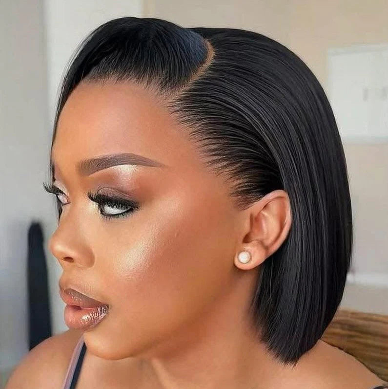 Hot Combo | Emma Glueless 13x4 Full Frontal Bob Wig+  Brown Water Wave Human Hair