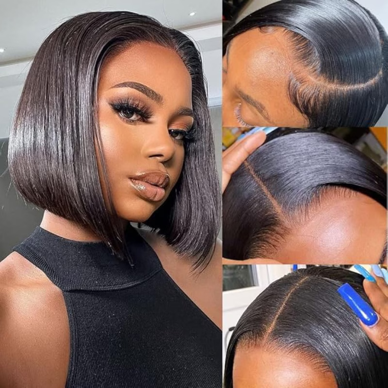 Emma Combo Sale 13x4 Lace Frontal Bob Wig Natural Color + Highlight Color