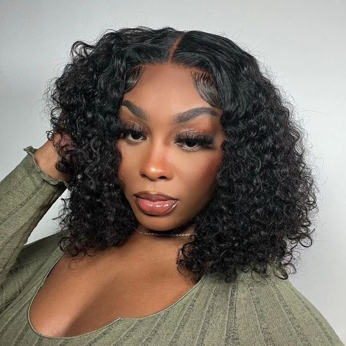 Emma Clearance 13x1 Lace Part Wig Jerry Curly Human Hair