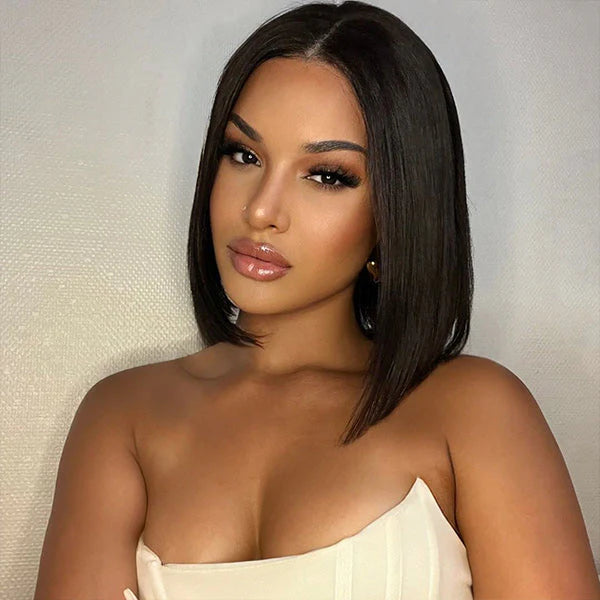 Hot Combo | Emma Glueless 13x4 Full Frontal Bob Wig+ 5x5 Lace Closure Water Wave Human Hair