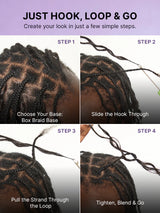 Emma Burmese Curly Crochet Human Hair 16 Inch 60g Knotless Pre-Separated Feather Crochet Human Hair Bundles  Invisible Miracle Knots Reusable Human Crochet Hair  Natural Black Color