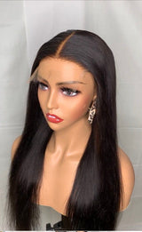EMMA Comfort Wig 250% Density Straight with Glueless 4x4 Closure Lace Wig Virgin Human Hair