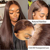 Hot Combo | 13x4 Full frontal Glueless Brown Color Straight Wig + 5x5 Full frontal Glueless Water Wave