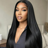 Emma Glueless Straight 13x4 Lace Frontal Wig Pre Plucked Glueless 5x5 Wig Virgin Human Hair