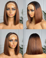 Emma Glueless 5x5 Lace Closure Bob Wig Pre Plucked 13x4 Full Frontal Wig Human Hair
