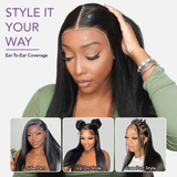 Emma 13x6 Lace Frontal Glueless Wig Pre Plucked Silky Straight Human Hair