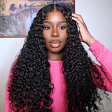 Emma Wet and Wavy 13x4 Lace Frontal Wig Water Wave Glueless 5x5 Wig Virgin Human Hair