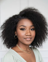 Emma Glueless Double Drawn Curly 13x4 Full Frontal Wig Human Hair SDD Curly Wig Pre Plucked