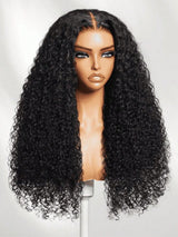 Hot Combo | 13x4 Full frontal Glueless Jerry Curly + 5x5 Glueless Brown Straight Bob
