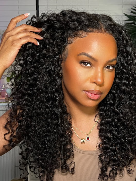 Emma Glueless 5x5 Jerry Curly Lace Closure Wig 100% Human Hair