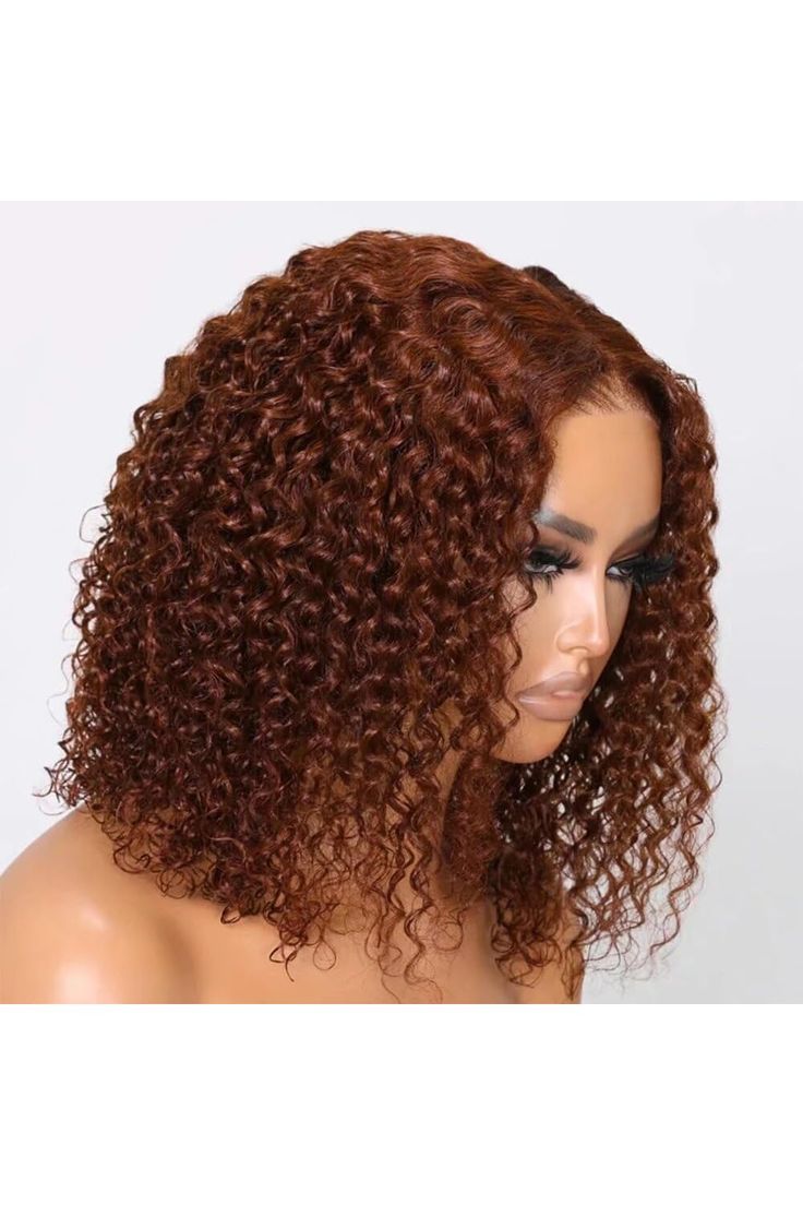 Emma Glueless 4x4 Jerry Curly Bob Wig 100% Human Hair
