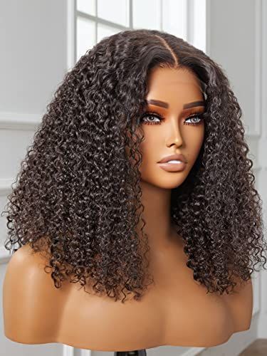 Emma Glueless 5x5 Jerry Curly Bob Wig 100% Human Hair